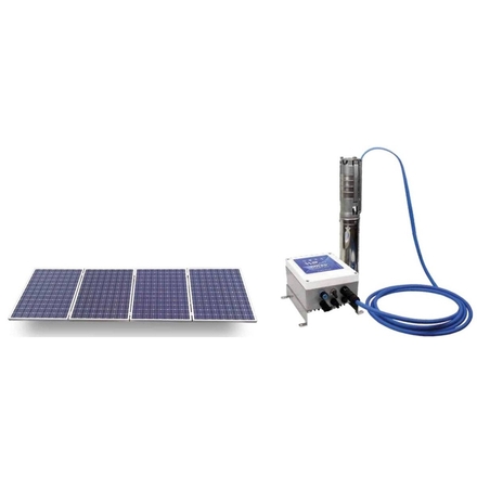 POMPE FORAGE 3'' SOLAIRE 25L/M TURB INOX MOT EAU TRI 0,75KW - RENSON - 818137
