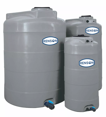 CUVE STOCKAGE VERTICALE GRISE EN PE 10000L PRE EQUIPEE RENSON - 818310