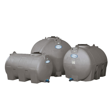 CUVE STOCKAGE HORIZONTALE GRIS 1000L PRE EQUIPEE - RENSON - 818323