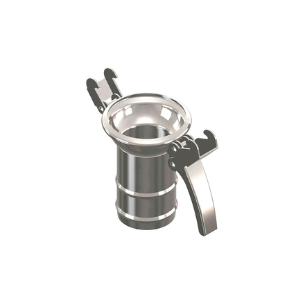 RACCORD FEMELLE AVEC MANCHON CANNELE Ø80 ACIER INOXYDABLE - RENSON - 854140
