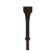 BURIN PLAT L155MM LARGEUR 32MM EMMANCHEMENT ROND 10,2MM - RENSON - 905