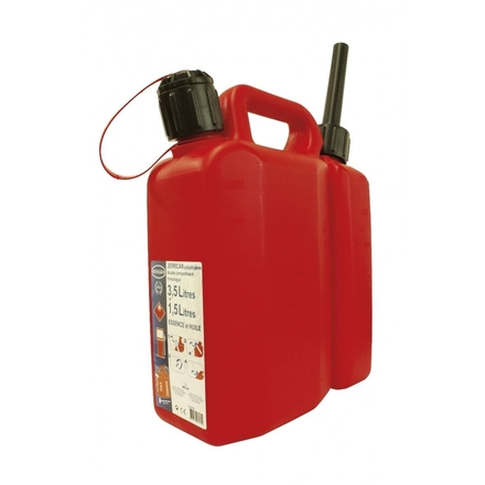 JERRICAN DOUBLE COMPARTIMENTS 3.5L+1.5L AVEC BEC ANTI-GOUTTE - RENSON - 935107