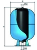 RESERVOIR A VESSIE VERTICAL 500L PRESSION MAX 10BARS - RENSON - 980300