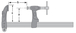 Serre-joint de masse 4003-S ouverture 20cm - URKO - 1529022