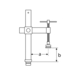 Serre-joint pour table de soudage 4003-WV - Ø 16 mm URKO - 1543031