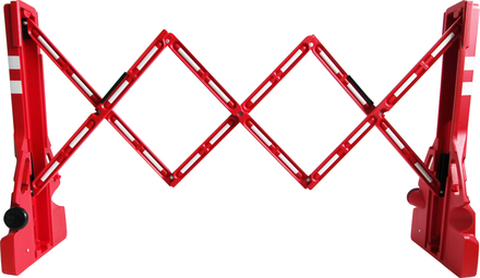 Barrière extensible plastique Rouge VISO - EXTENSO
