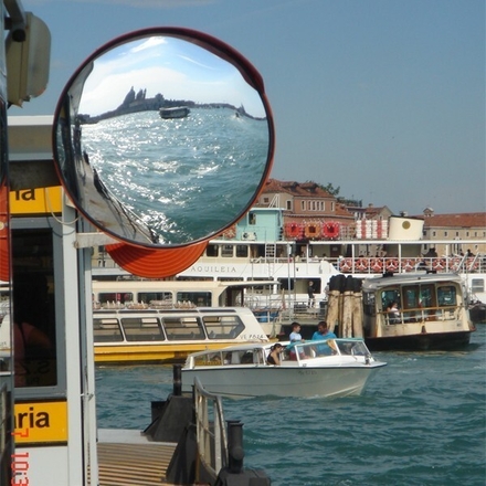 Miroir polycarbonate int / ext + fixations  VISO - M600