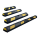 Butée de parking caoutchouc noir/jaune avec fixations VISO - PARKSTOP180J