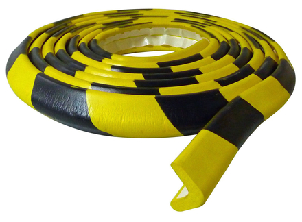 Protection d'angle mousse noir/jaune VISO - PUS300NJ