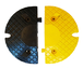 Embout 50mm lot 1 noir et 1 jaune VISO - SPEND50