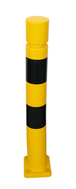 Poteau à mémoire de forme et platine noir/jaune tête cylindrique VISO - TPX808CNJ