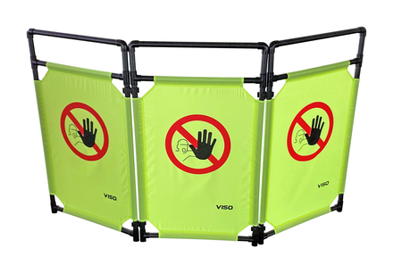 Barrière PVC 3 vantaux Logo VISO - TRAVOLITE
