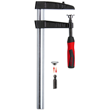 Presses à vis en fonte malléable avec poignée bi-matière TGK TGK40-2K Bessey