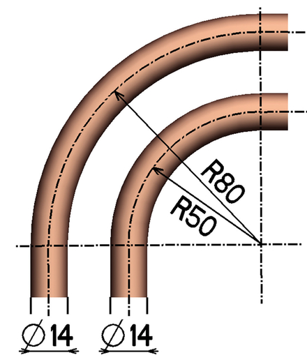 Forme concentrique 14mm/r80 poureurostem VIRAX - 251836