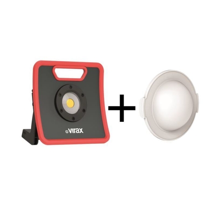 Projecteur XXL étanche 4000 lumens VIRAX sur batterie et secteur - 262823