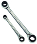 Jeu de 2 cles a cliquet 4 en 1 en etui VIRAX - 310330