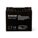 Batterie Plomb Rechargeable 12V 18Ah avec Connexions Faston L1 - VELAMP - 23735