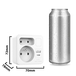 Biplite frontale 2 prises 16A + 6A - avec veilleuse et 1 prise USB-A + 1 prise USB-C - VELAMP - ADAT-FR-12
