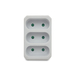 Multiprise 3 prises électriques frontales 3X6A - VELAMP - ADAT-FR-2