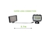 Inca projecteur rechargeable solaire led 1600 lm avec détecteur - VELAMP - IS342