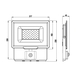 Projecteur LED SMD 50W IP65 noir 6500K PADLIGHT5 - VELAMP - IS760-5-6500K