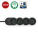 Multiprise 4 prises 16A avec protection enfant - câble 1,5m - VELAMP - MULTIP-FR-4K