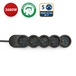 Multiprise 5 prises 16A avec protection enfant - câble 1,5m - VELAMP - MULTIP-FR-5K
