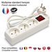 Bloc multiprise 3x16A avec interrupteur 1m CE & NF - VELAMP - MULTIP-FR-I-3