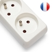 Multiprise 5 prises 16A avec interrupteur et câble 1m - VELAMP - MULTIP-FR-I-5