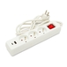 Bloc multiprise 3 sorties 2 prises USB - VELAMP - MULTIP-FR-USB3