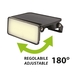 MAYA Projecteur LED solaire 1000 lumens avec détecteur de mouvement réglable - VELAMP - SL361