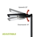 Cruiser XL Réverbère solaire LED 4800 lumens avec détecteur de mouvement et télécommande – VELAMP -SL375