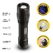HORATIO Lampe torche LED 3W + UV rechargeable en alu - VELAMP - ST005