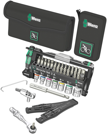 Jeu d'embouts, douilles et Mini-Cliquet Bicycle Set 3 A Wera - 05004183001