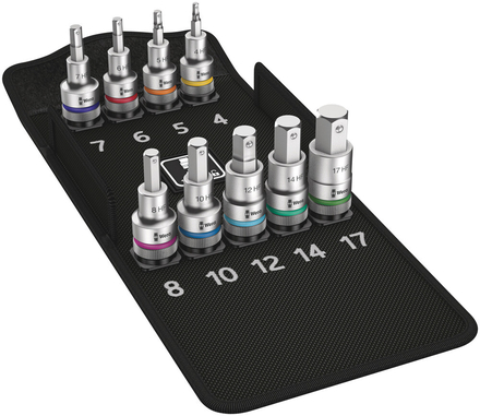 Jeu de douilles à embout à six pans creux avec fonction de retenue 8740 C HF 1 WERA - 05004201001