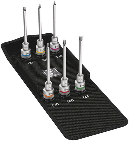 Jeu de douilles à embout avec fonction de retenue 8767 C TORX HF 2 WERA - 05004211001