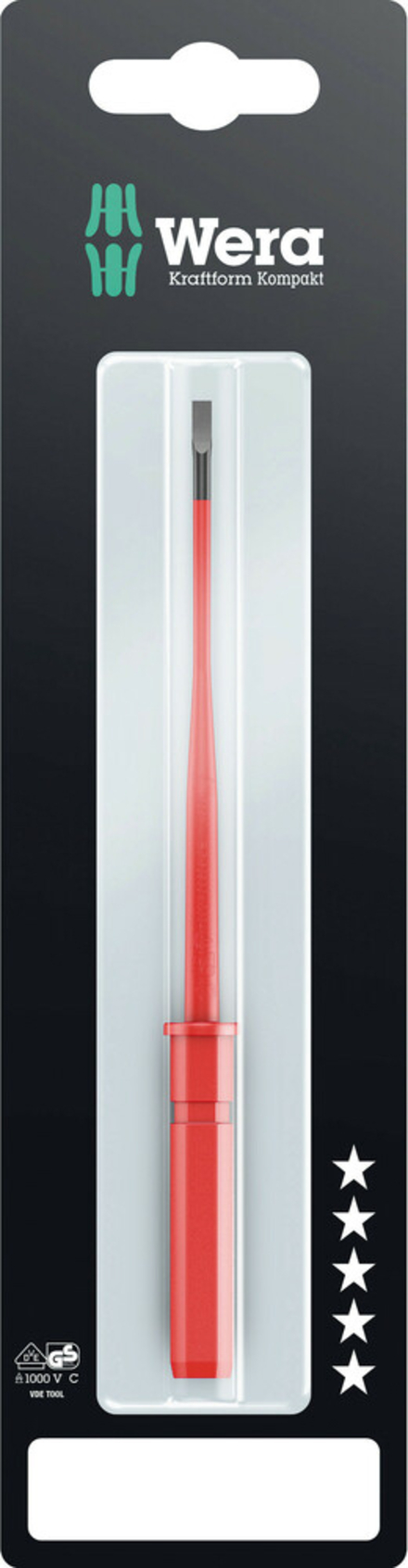 Lame interchangeable avec lame à diamètre réduit Kraftform Kompakt VDE 60 iS 0,6 x 3,5 x 154 mm SB Wera - 05004406001