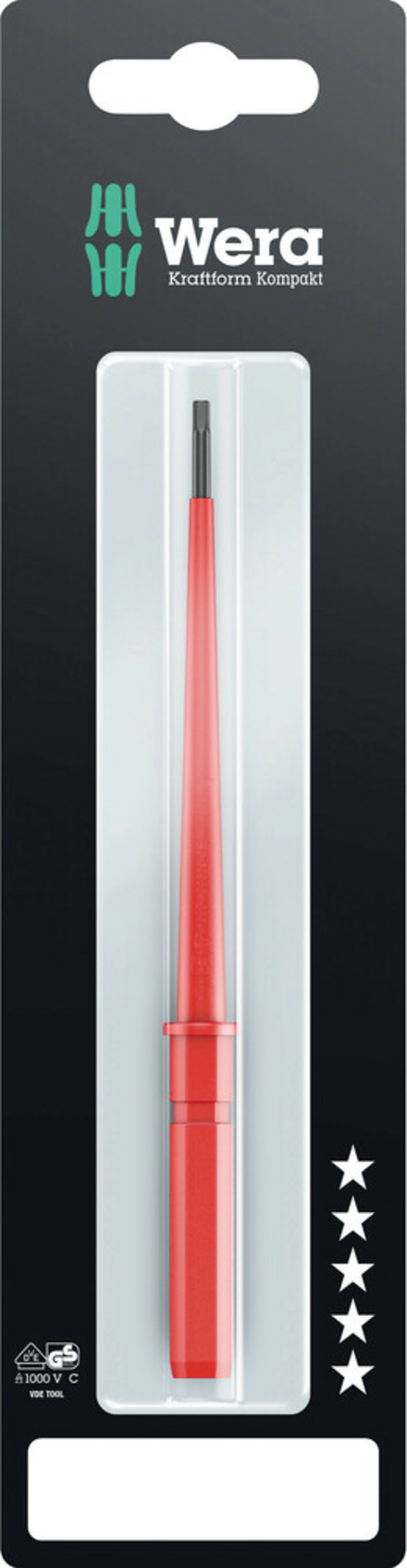 Lame interchangeable (vis 6pans creux) p. KK VDE Kraftform Kompakt VDE 64 i 2,5 x 154 mm SB Wera - 05004420001
