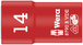 Douille Zyklop VDE 8790 B, isolée, carré 3/8