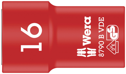 Douille Zyklop VDE 8790 B, isolée, carré 3/8