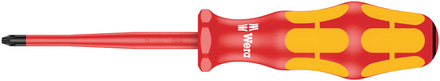 Tournevis VDE isolé pour vis cruciformes/à fente, avec lame à diamètre réduit 165 iS PZ 1 x 80 mm WERA - 05006460001