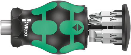 Tournevis porte-embouts Kraftform Kompakt Stubby réserve d'embouts 4 Wera - 05008877001