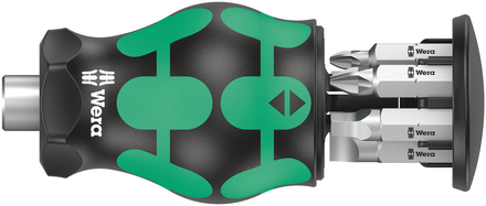 Tournevis porte-embouts Kraftform Kompakt Stubby réserve d'embouts 5 Wera - 05008878001