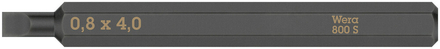Embouts pour vis à fente 800 S 0,8 x 4,0 x 70 mm Wera - 05018140001