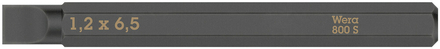 Embouts pour vis à fente 800 S 1,2 x 6,5 x 70 mm Wera - 05018142001