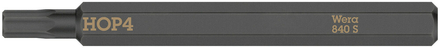 Embout standard extra rigide à 6 pans creux 840 S Hex-Plus 4,0 x 70 mm Wera - 05018151001
