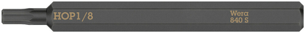 Embout standard extra rigide à 6 pans creux 840 S Hex-Plus 1/8