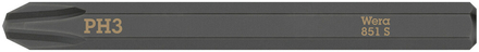 Embout Phillips-Recess 851 S PH 3 x 70 mm Wera - 05018162001