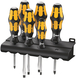 Jeu de tournevis Kraftform Wera : le tournevis-burin + Rack 932/6 WERA - 05018282001