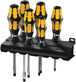 Kit tournevis Kraftform Wera : 6 Tournevis-burin + Rack WERA - 05018283001